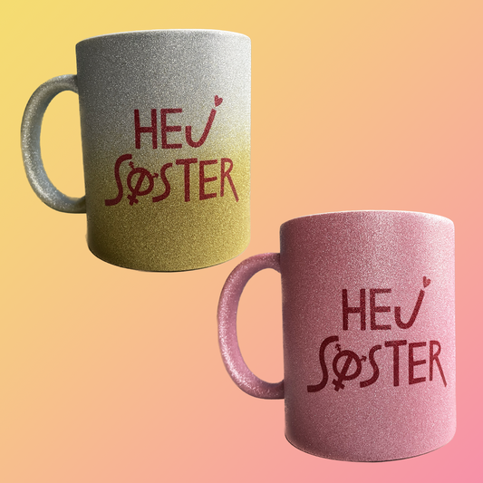 Hej Søster Glitter Mug