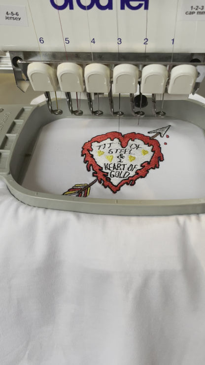 Tits of Steel - Embroidered Tee